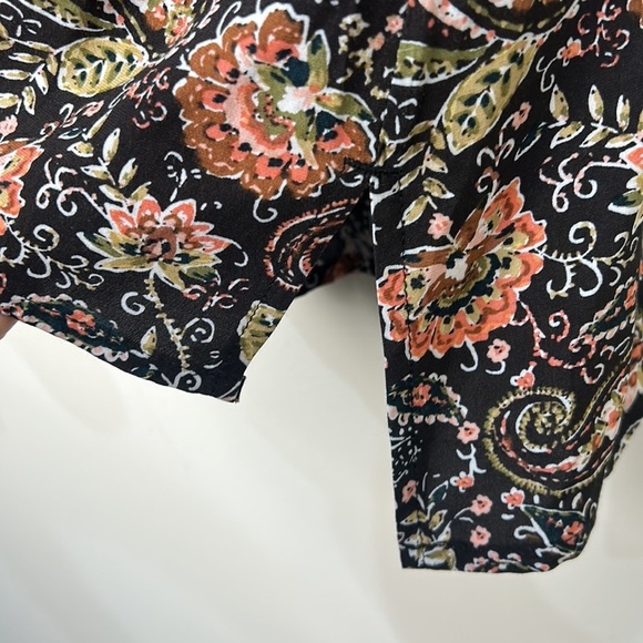 J. JILL Paisley Print Button Down Long Sleeve Tunic Size Large - Picture 7 of 16